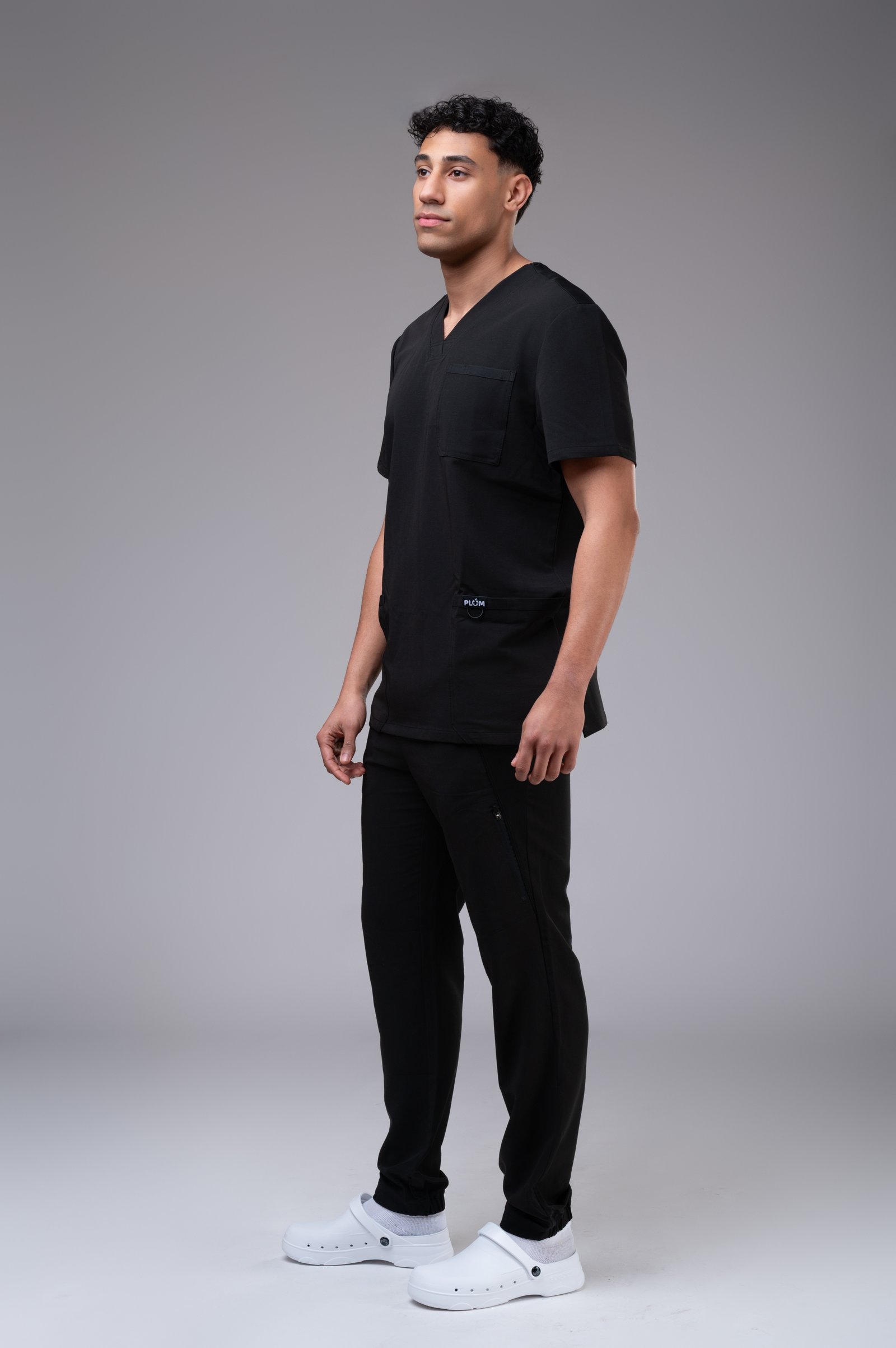 PLUM Men Black Scrubs